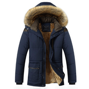 Thick Fleece Warm Hooded Fur Winter Outwear Jacket